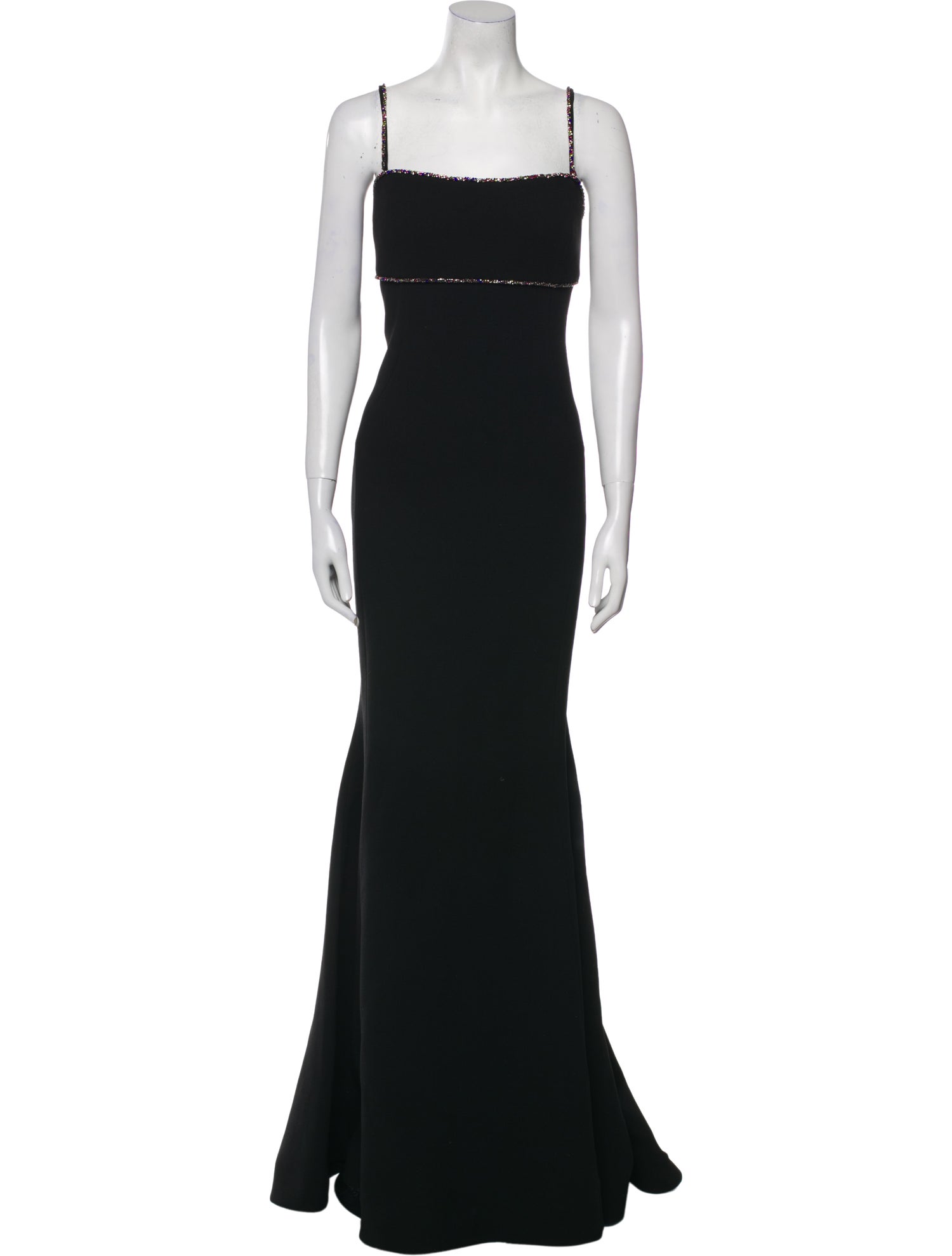 Rebecca Vallance Square Neckline Long Dress