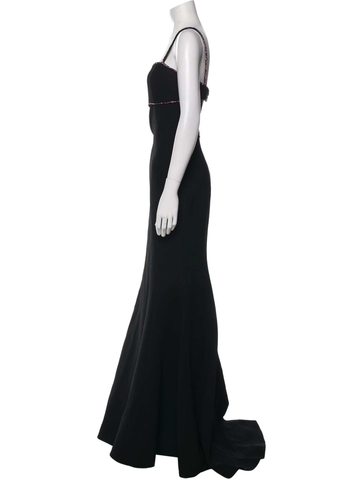 Rebecca Vallance Square Neckline Long Dress