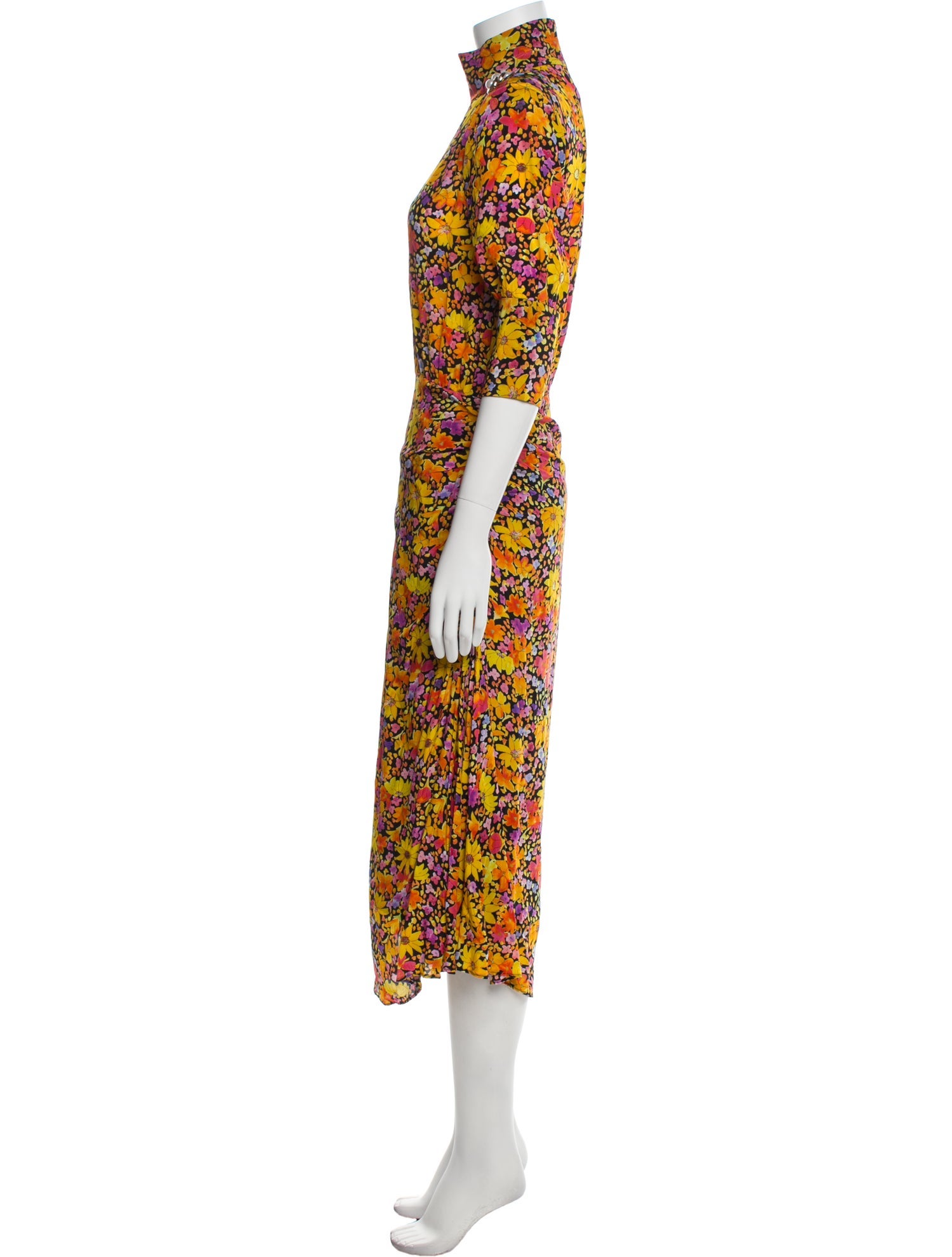 Rebecca Vallance Floral Print Long Dress