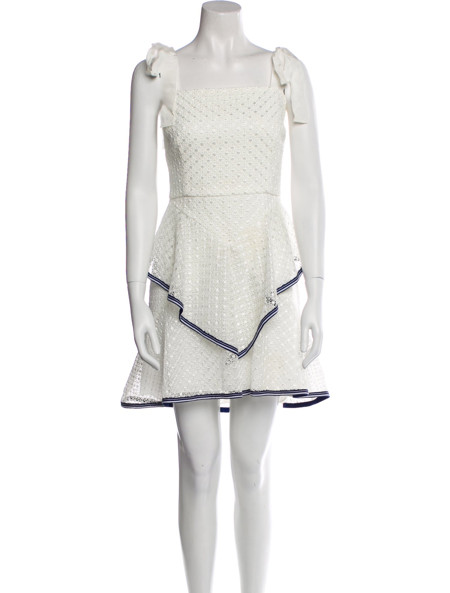 Rebecca Vallance Square Neckline Mini Dress