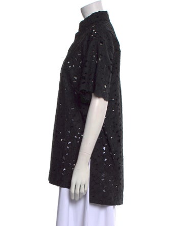 Rebecca Vallance Short Sleeve Button-Up Top