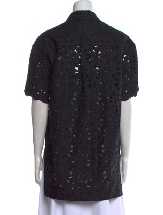 Rebecca Vallance Short Sleeve Button-Up Top