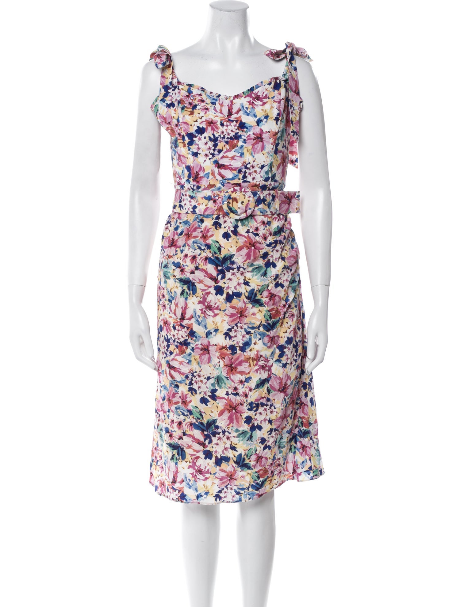 Rebecca Vallance Silk Midi Length Dress