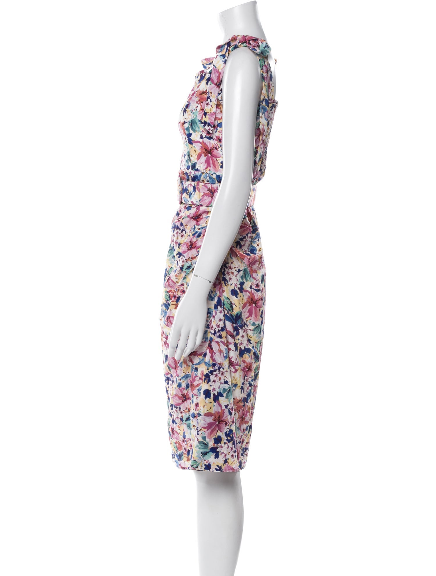 Rebecca Vallance Silk Midi Length Dress