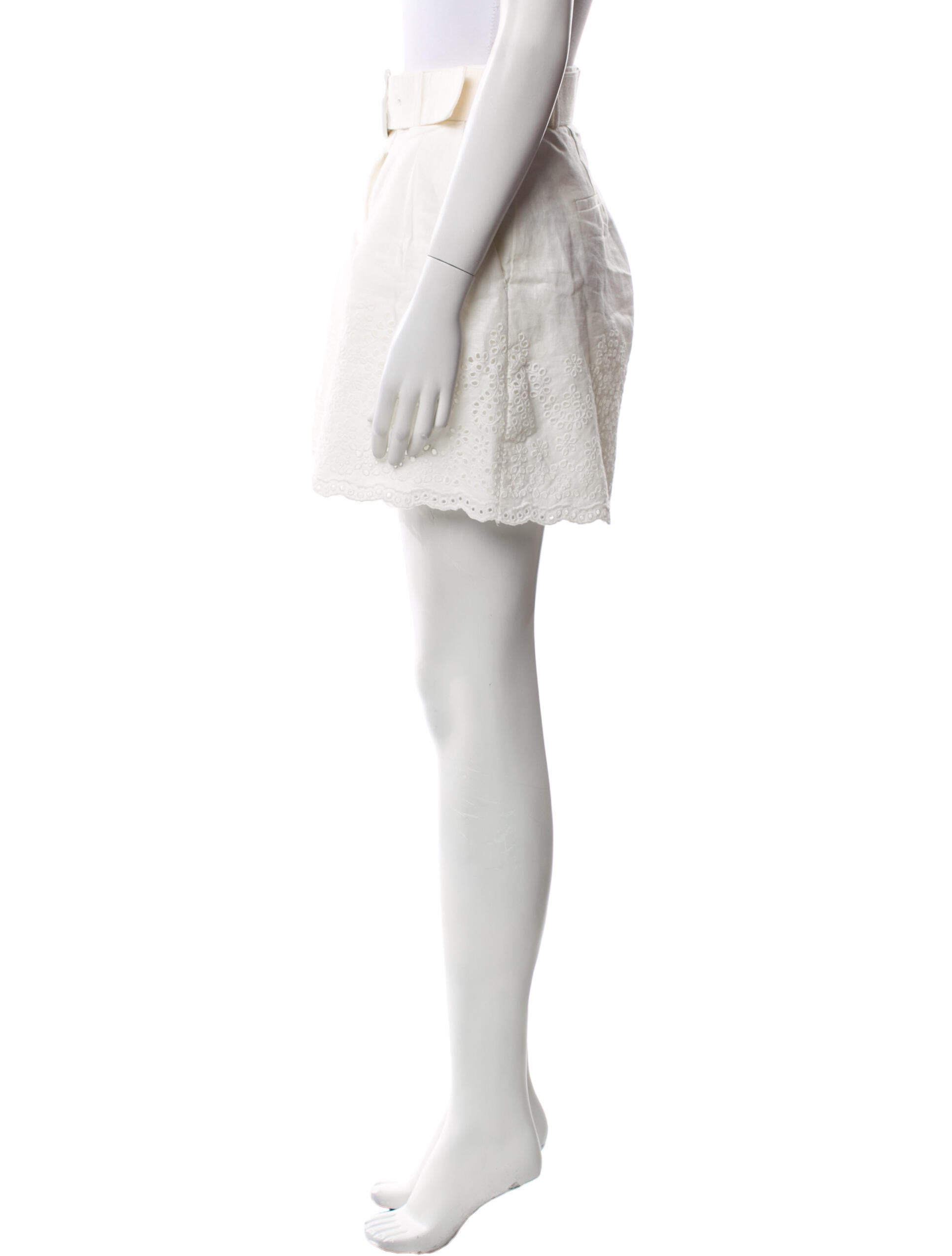 Rebecca Vallance Linen Mini Shorts