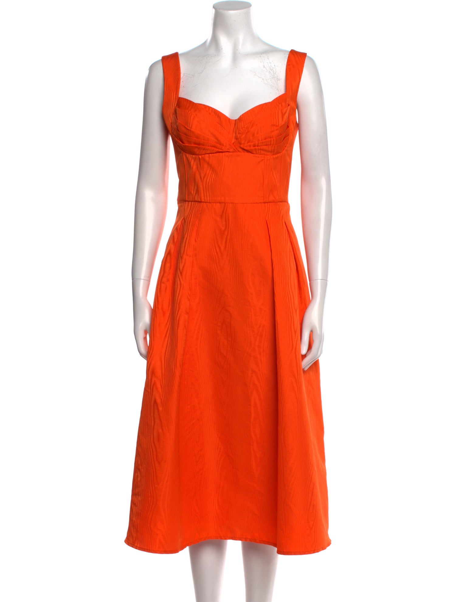 Rebecca Vallance Square Neckline Midi Length Dress