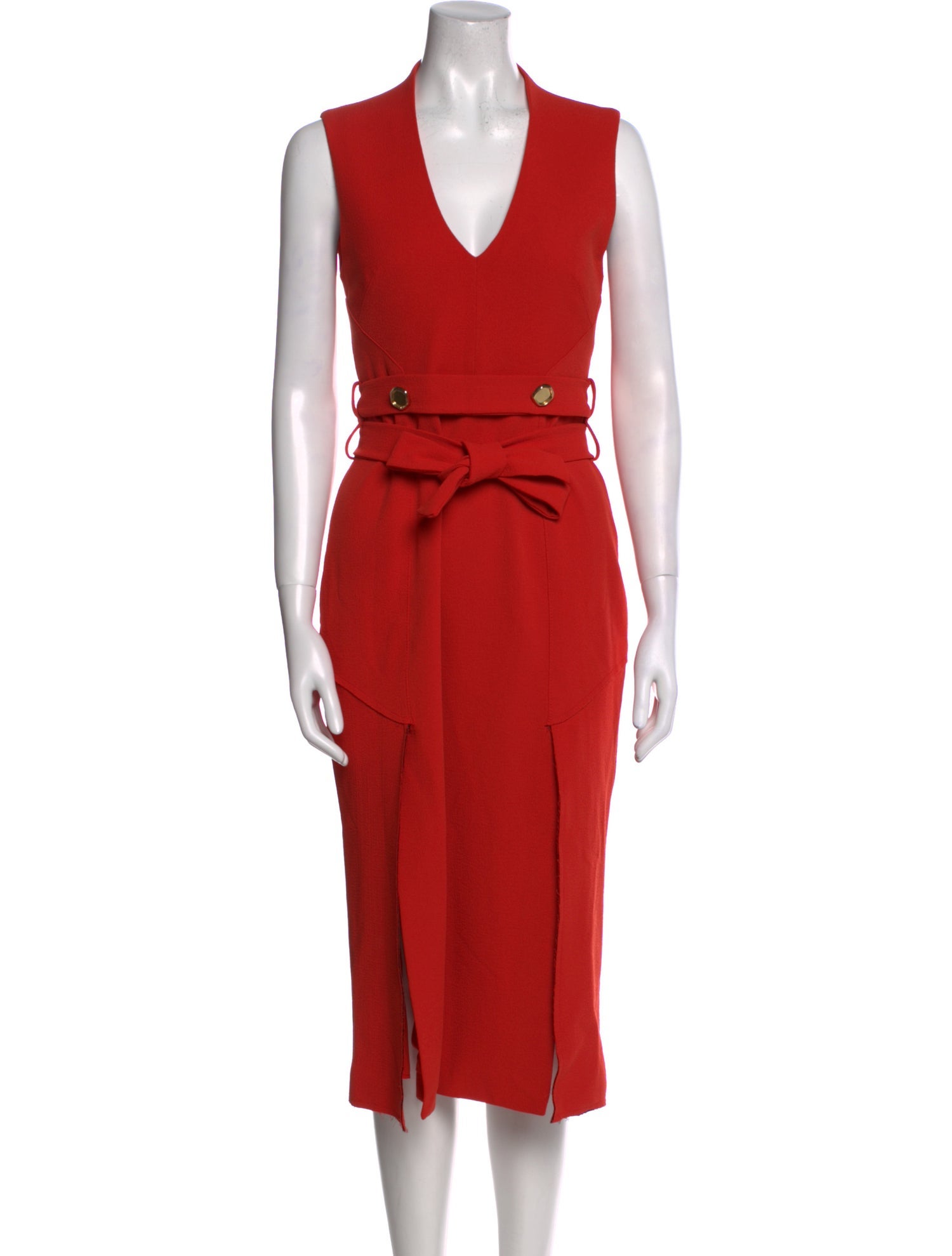 Rebecca Vallance V-Neck Midi Length Dress
