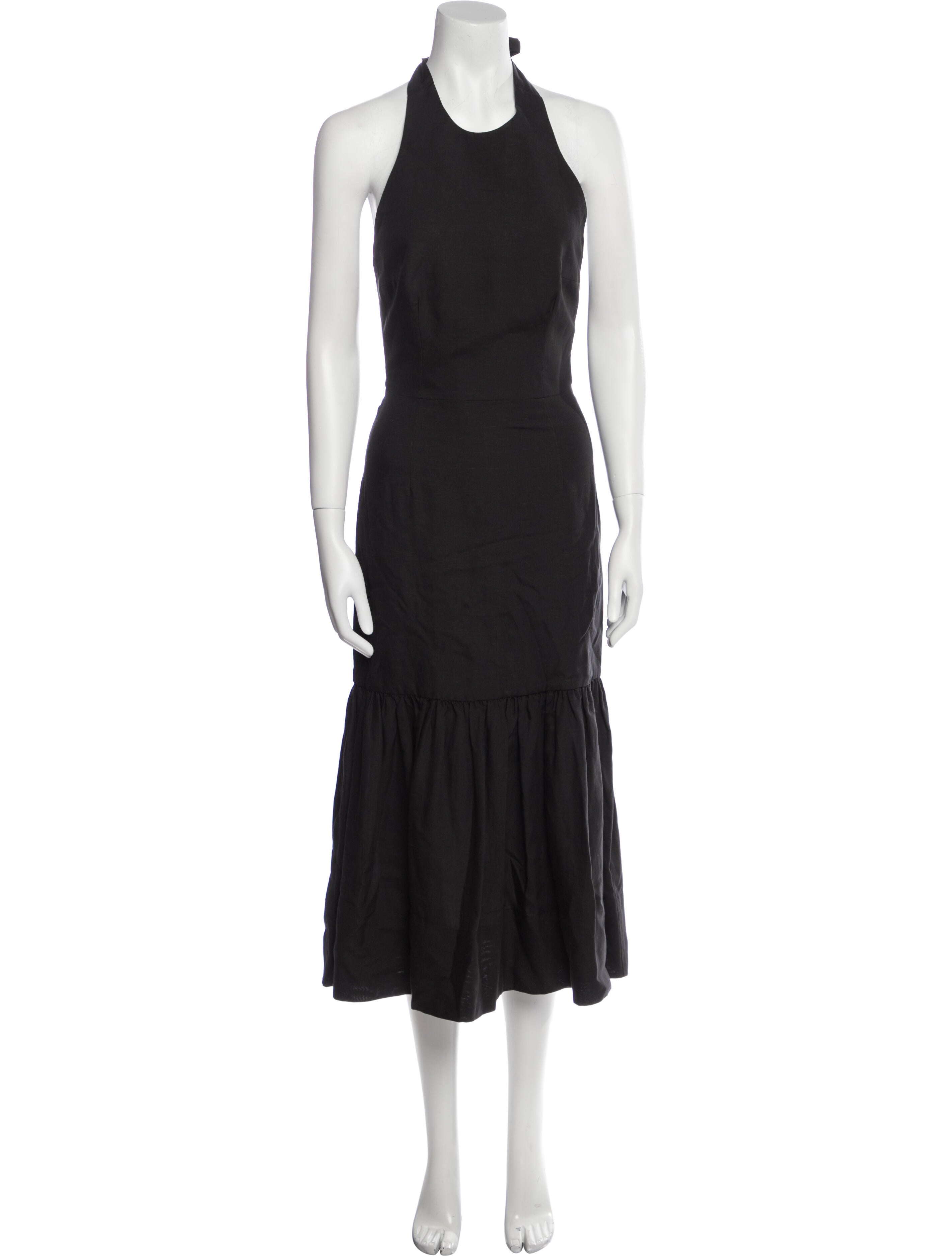 Rebecca Vallance Halterneck Long Dress