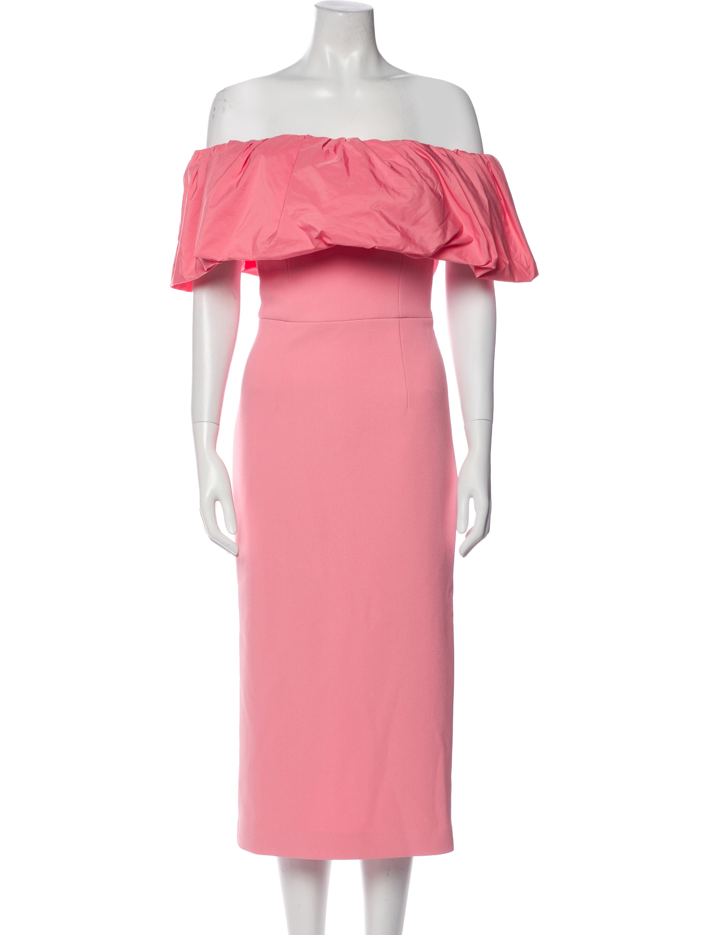 Rebecca Vallance Off-The-Shoulder Midi Length Dress