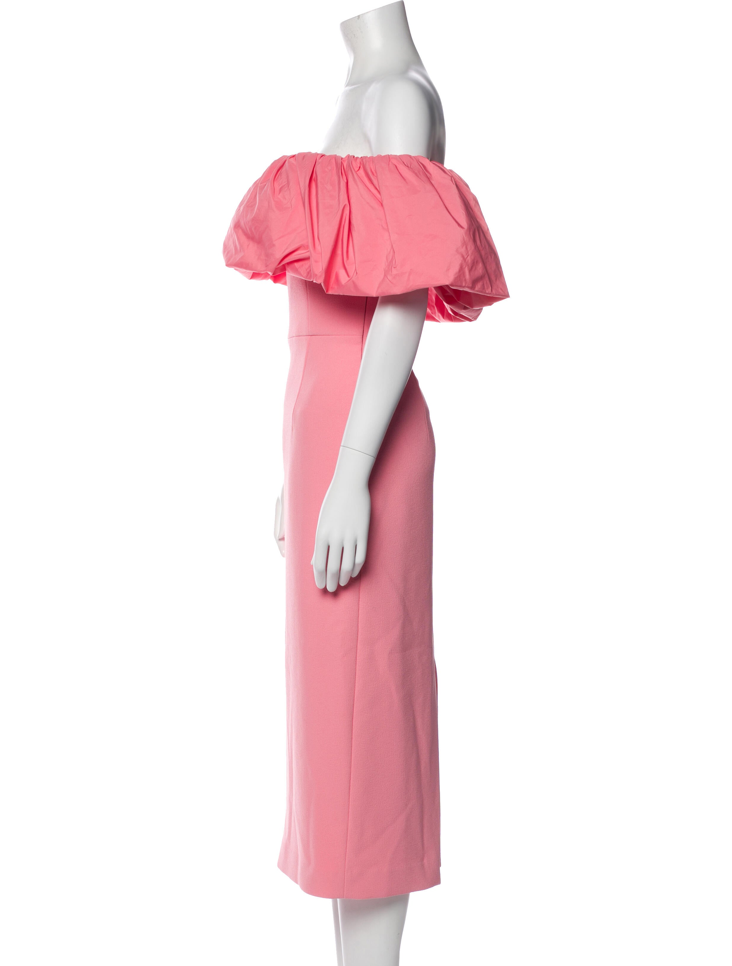 Rebecca Vallance Off-The-Shoulder Midi Length Dress