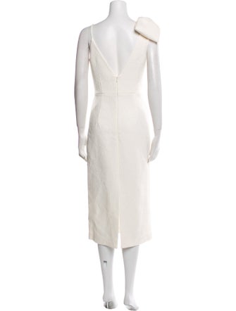 Rebecca Vallance V-Neck Midi Length Dress