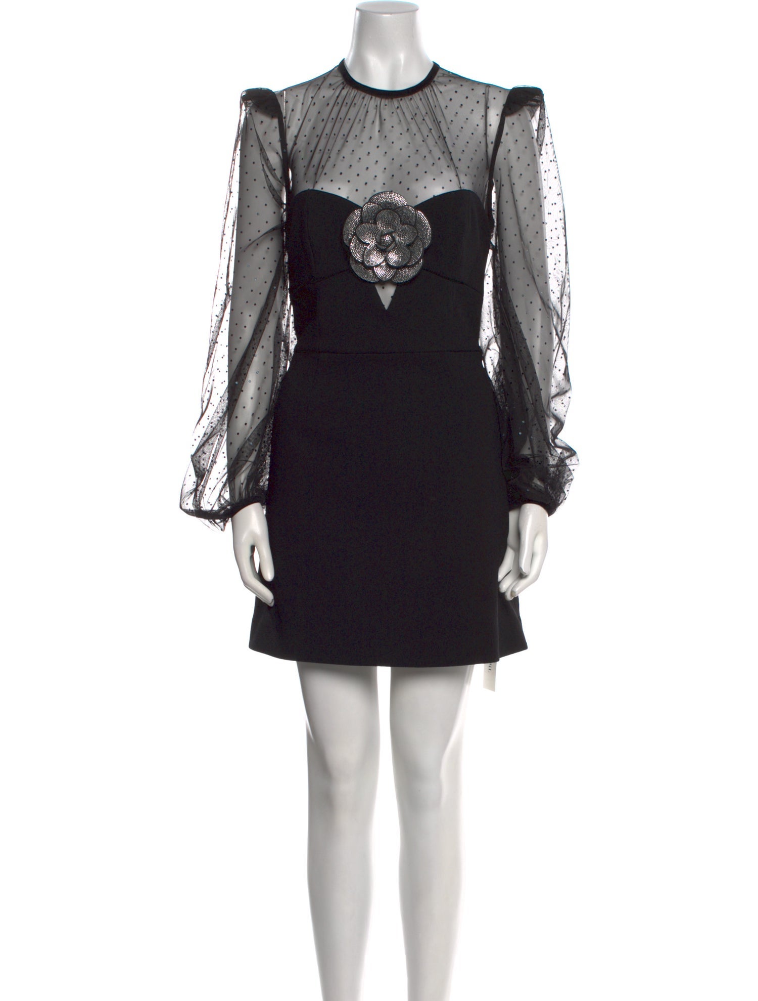 Rebecca Vallance Lace Pattern Mini Dress