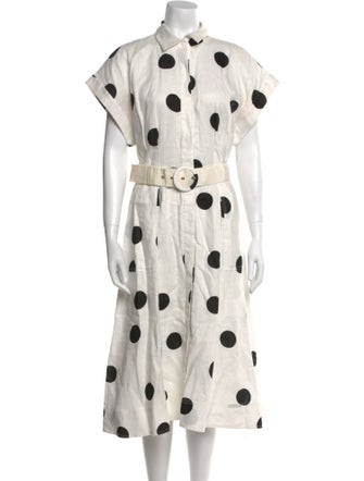 Rebecca Vallance Linen Midi Length Dress
