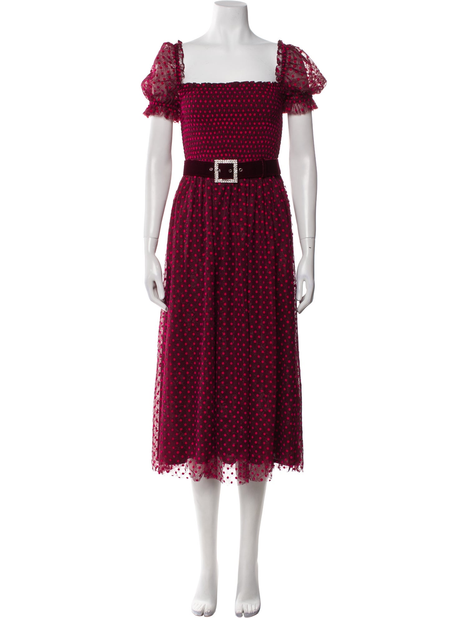 Rebecca Vallance Printed Midi Length Dress