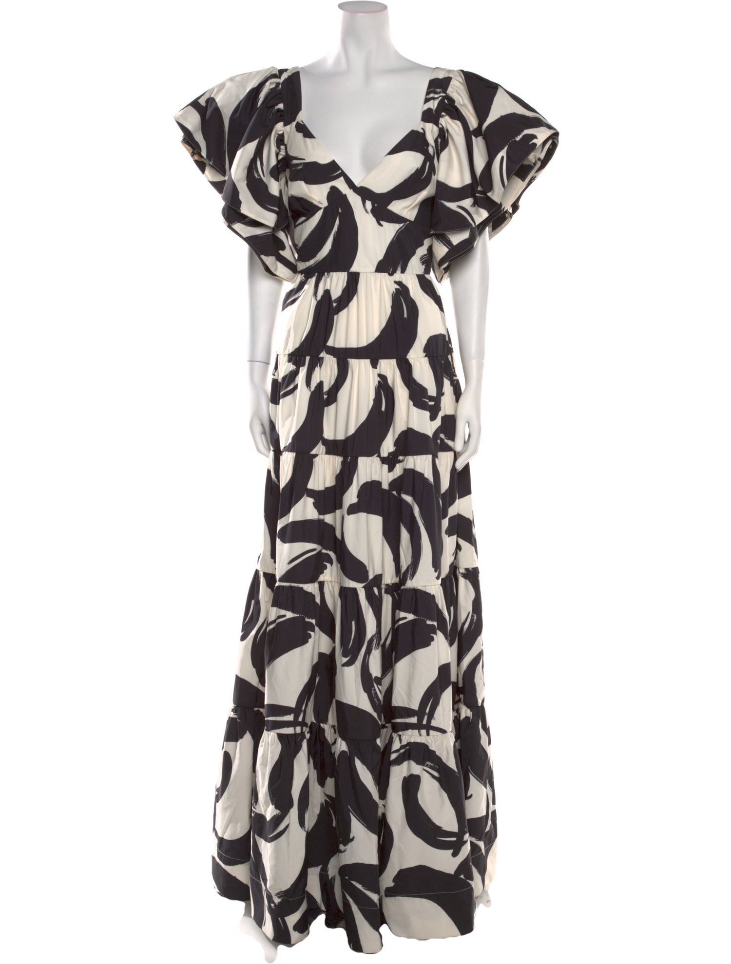 Rebecca Vallance Printed Long Dress w/ Tags