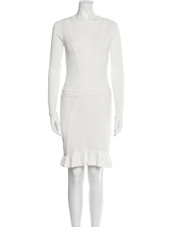 Rebecca Vallance Bateau Neckline Mini Dress