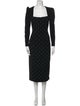 Rebecca Vallance Square Neckline Midi Length Dress