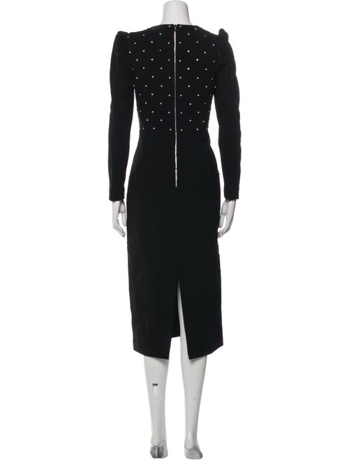 Rebecca Vallance Square Neckline Midi Length Dress