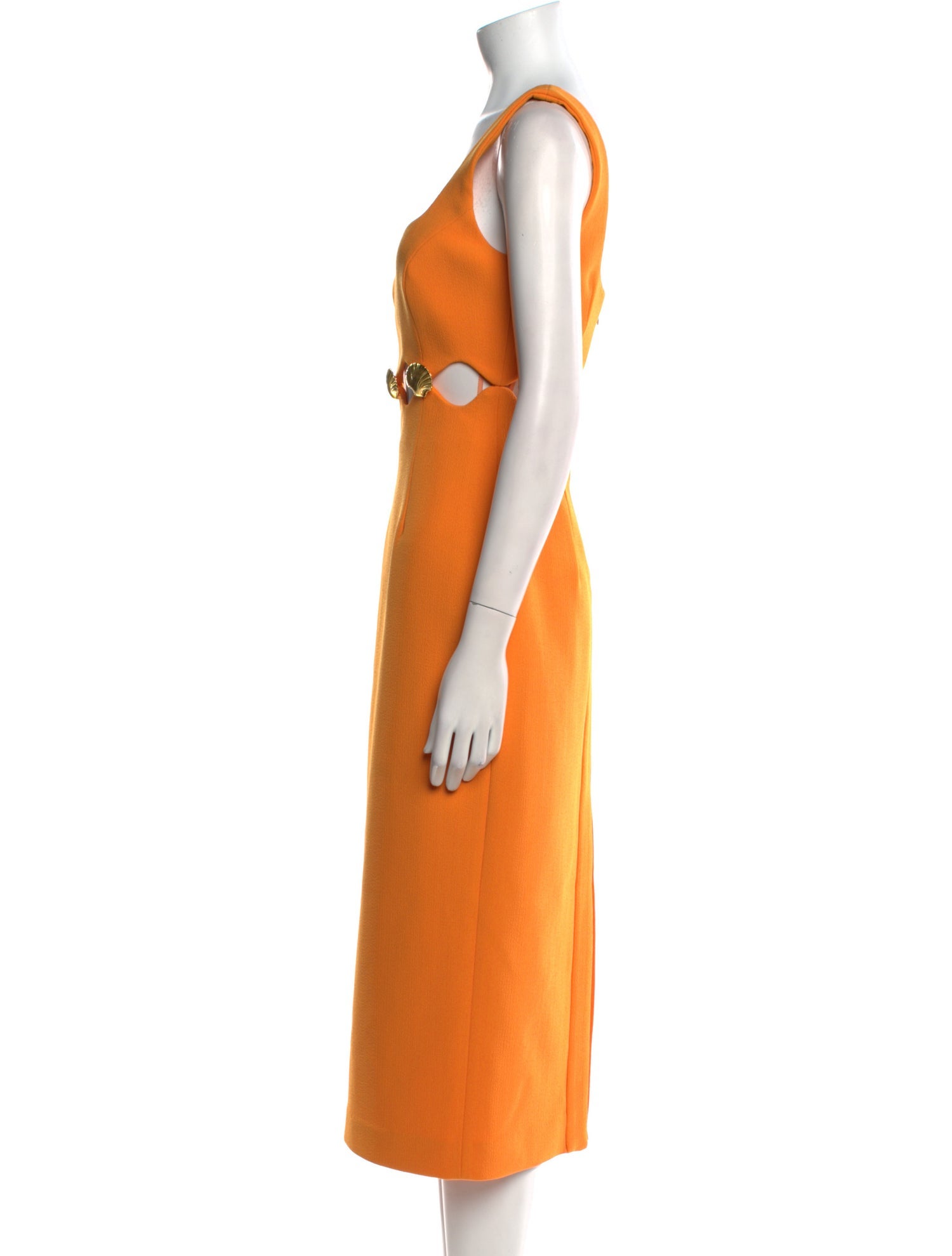 Rebecca Vallance Square Neckline Midi Length Dress