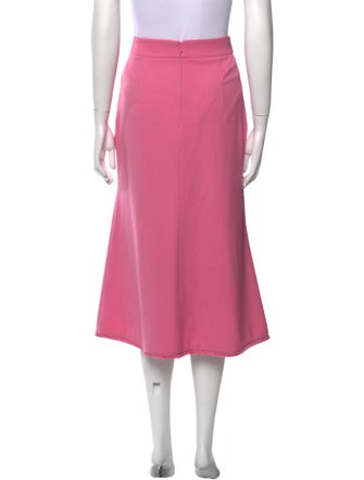 Rebecca Vallance Raw-Edge Trim Midi Length Skirt