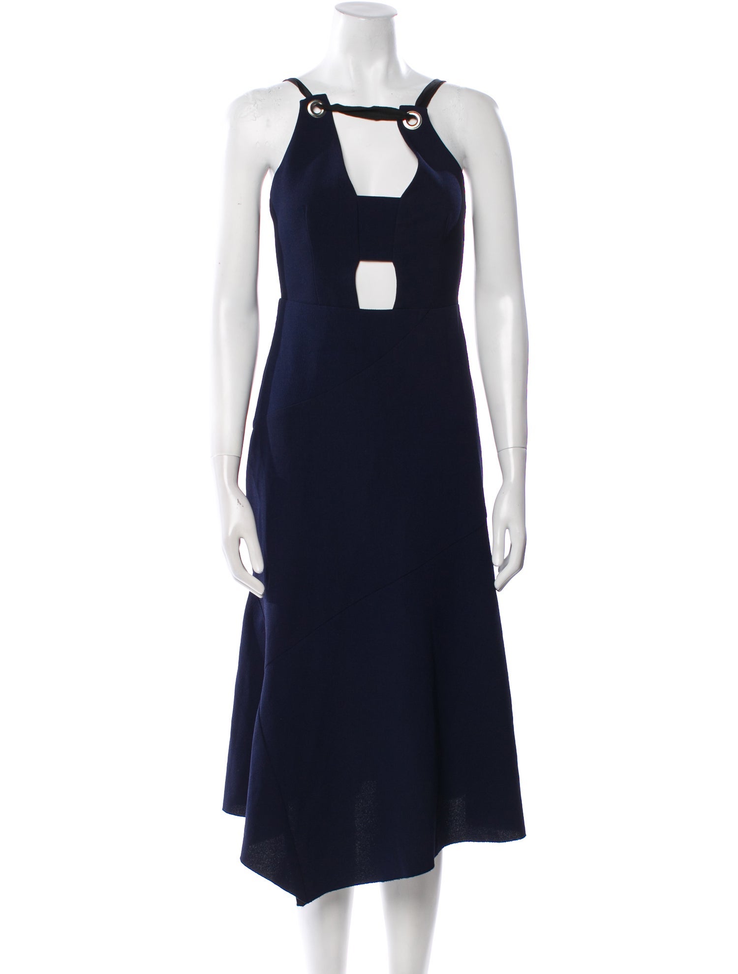 Rebecca Vallance Square Neckline Midi Length Dress