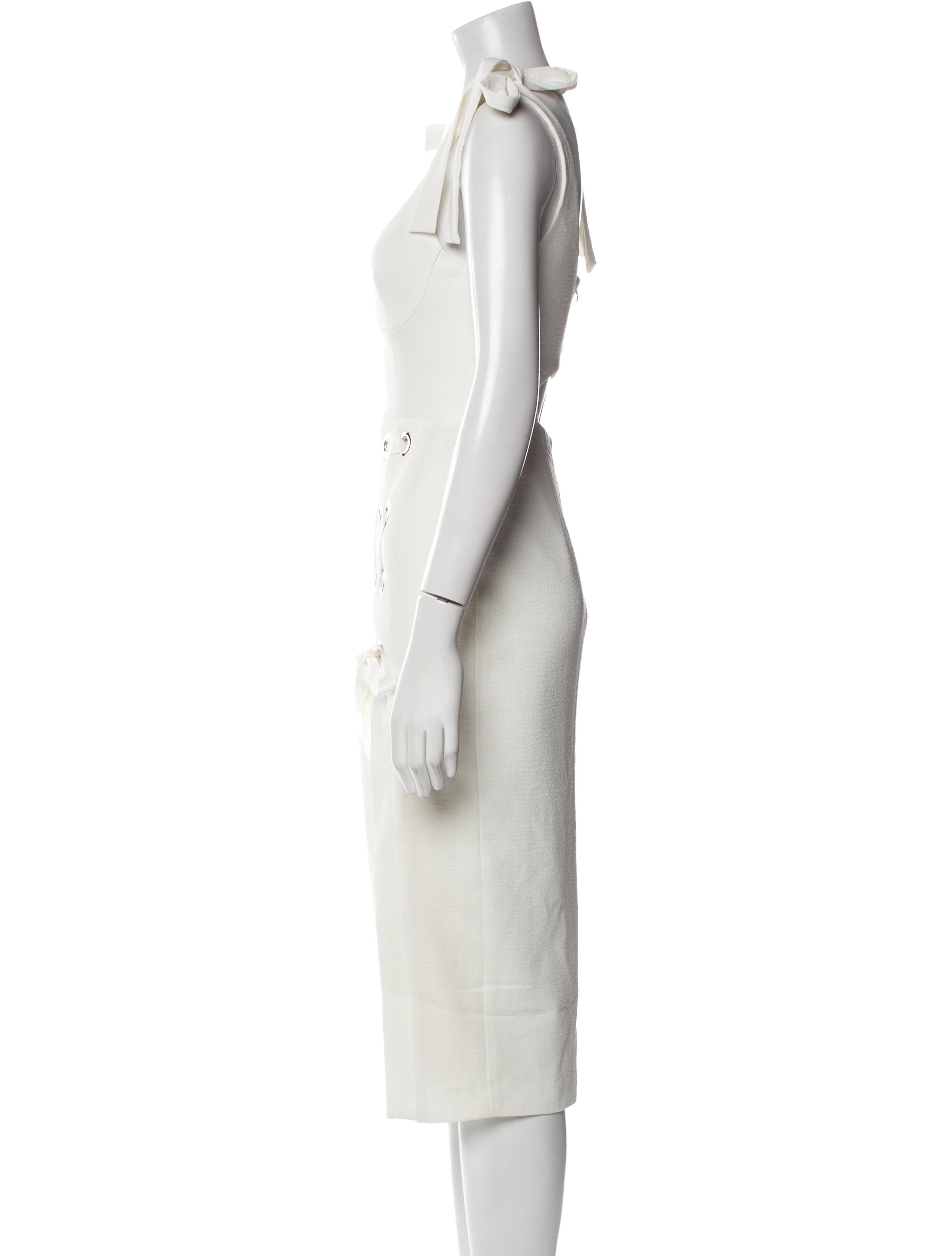 Rebecca Vallance Scoop Neck Midi Length Dress