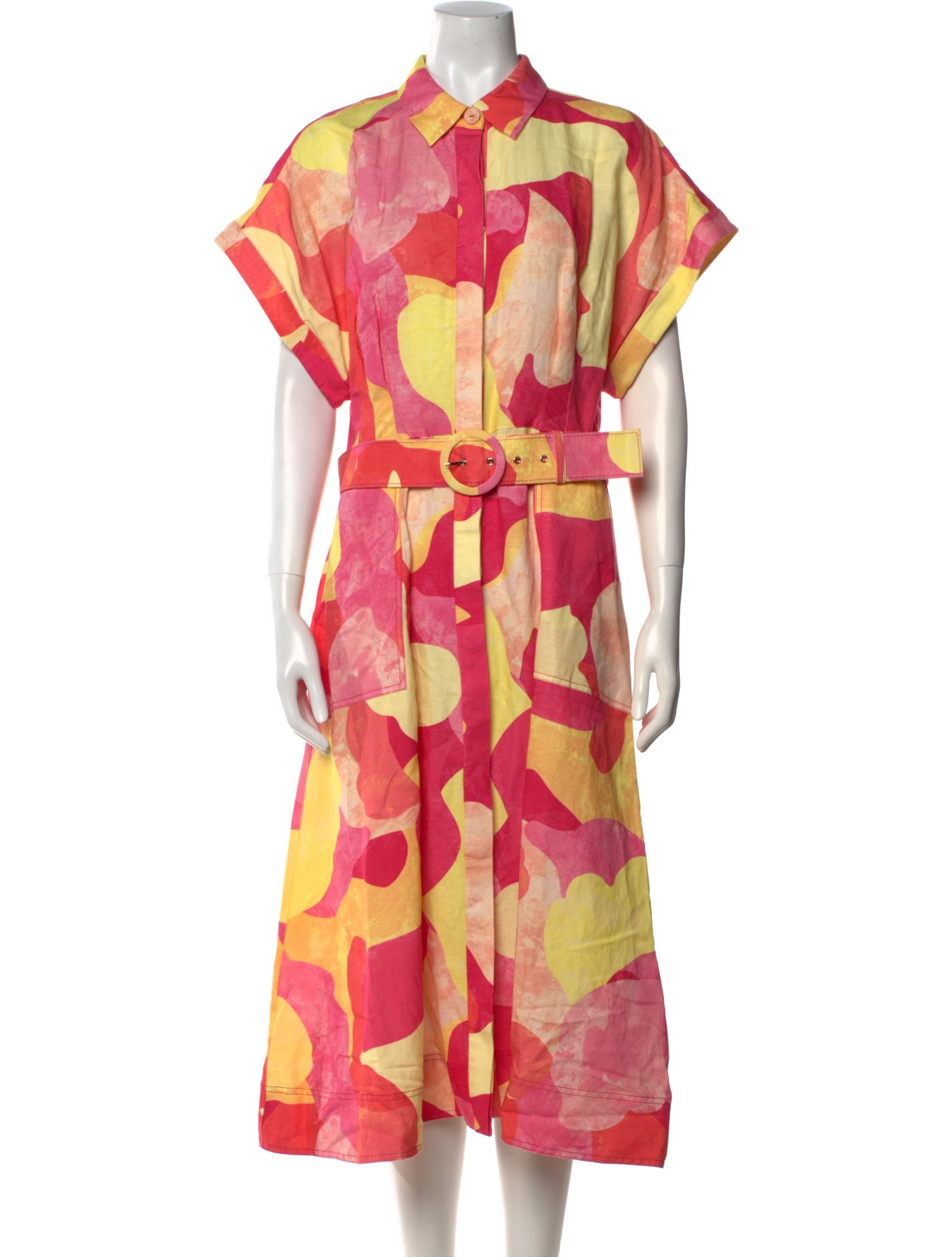 Rebecca Vallance Printed Midi Length Dress