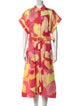 Rebecca Vallance Printed Midi Length Dress