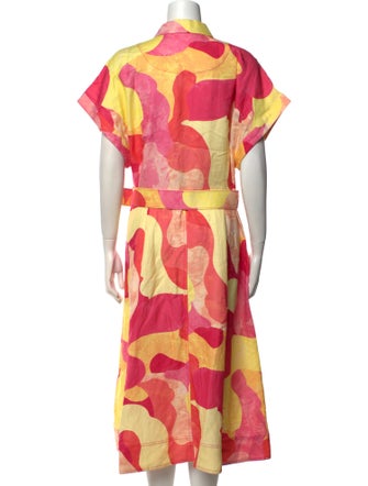 Rebecca Vallance Printed Midi Length Dress