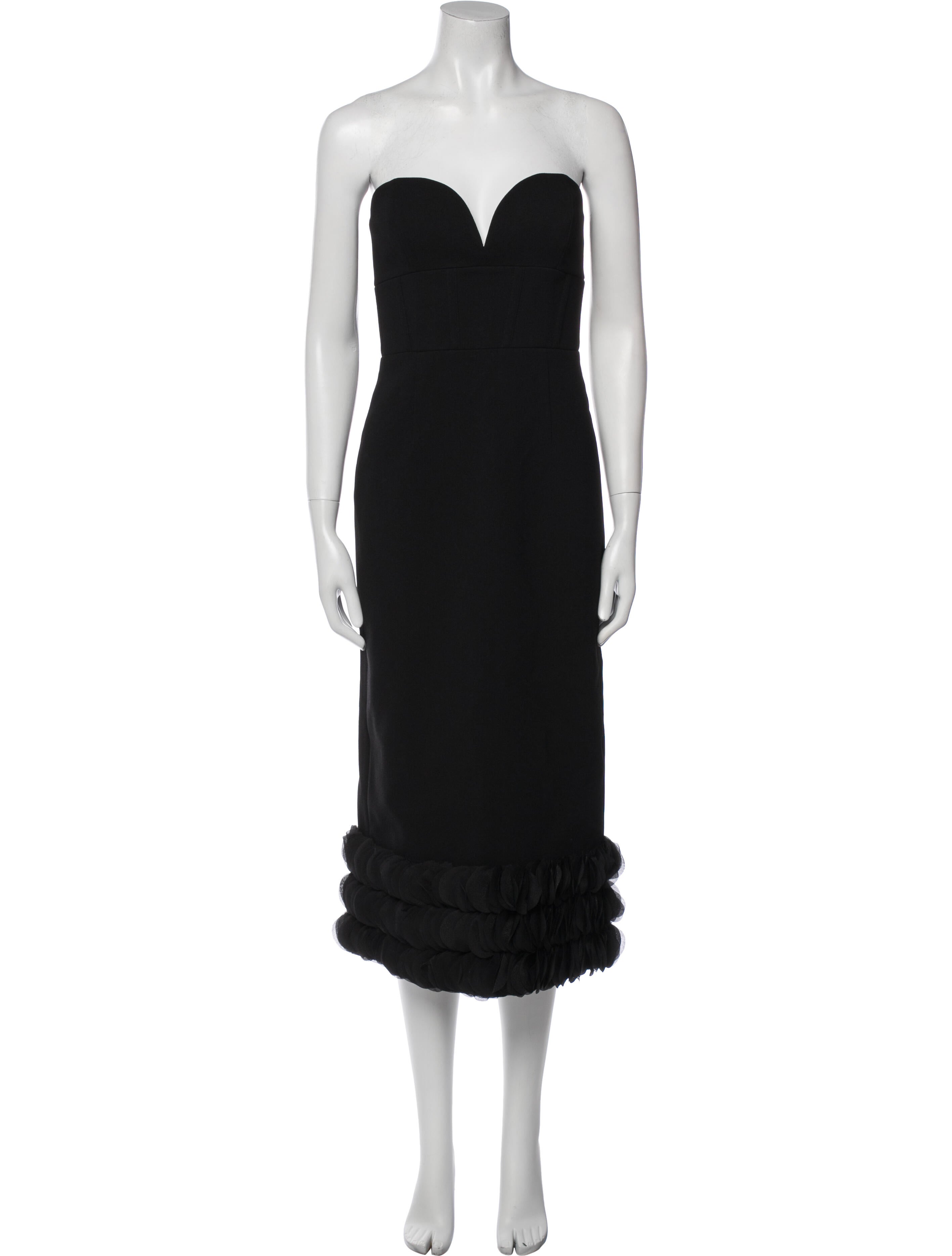 Rebecca Vallance Strapless Midi Length Dress
