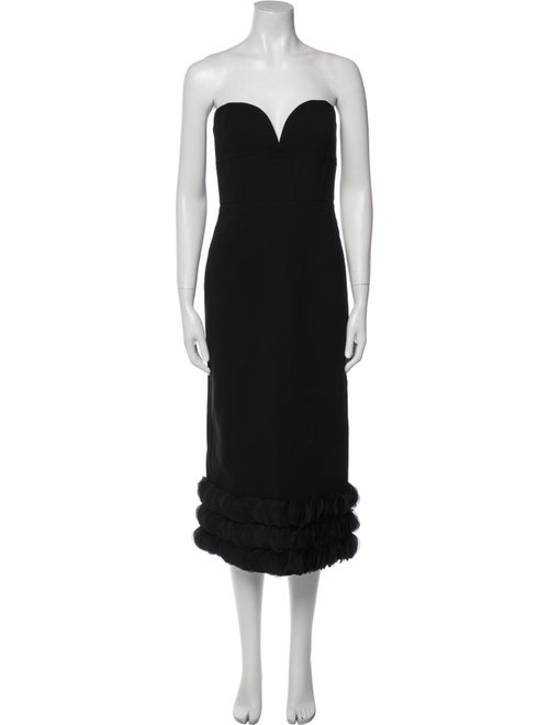 Rebecca Vallance Strapless Midi Length Dress