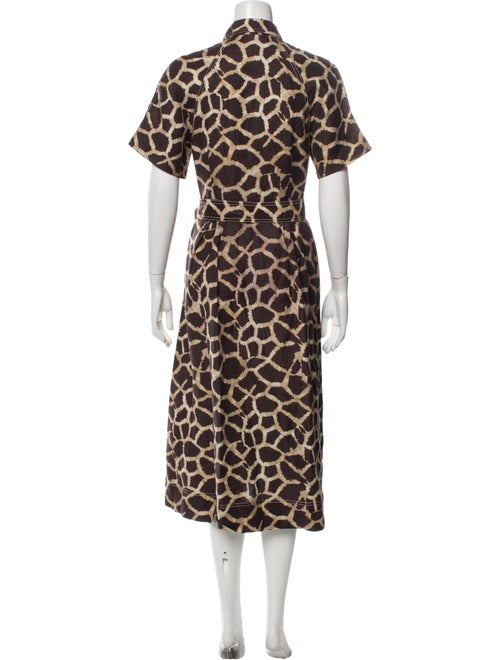 Rebecca Vallance Printed Midi Length Dress