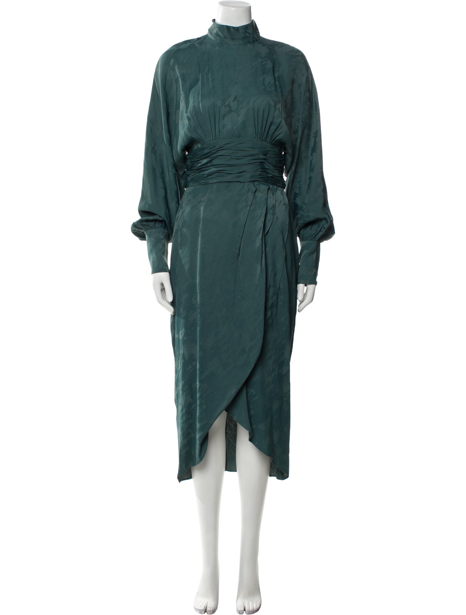 Rebecca Vallance Mock Neck Long Dress