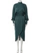 Rebecca Vallance Mock Neck Long Dress