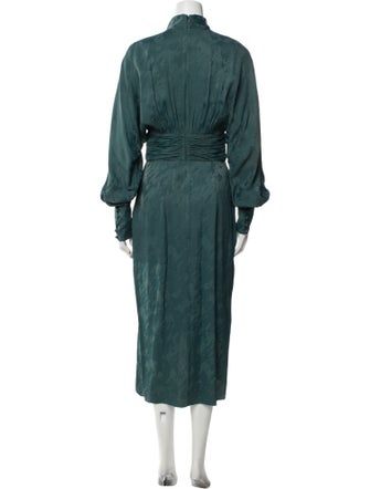 Rebecca Vallance Mock Neck Long Dress