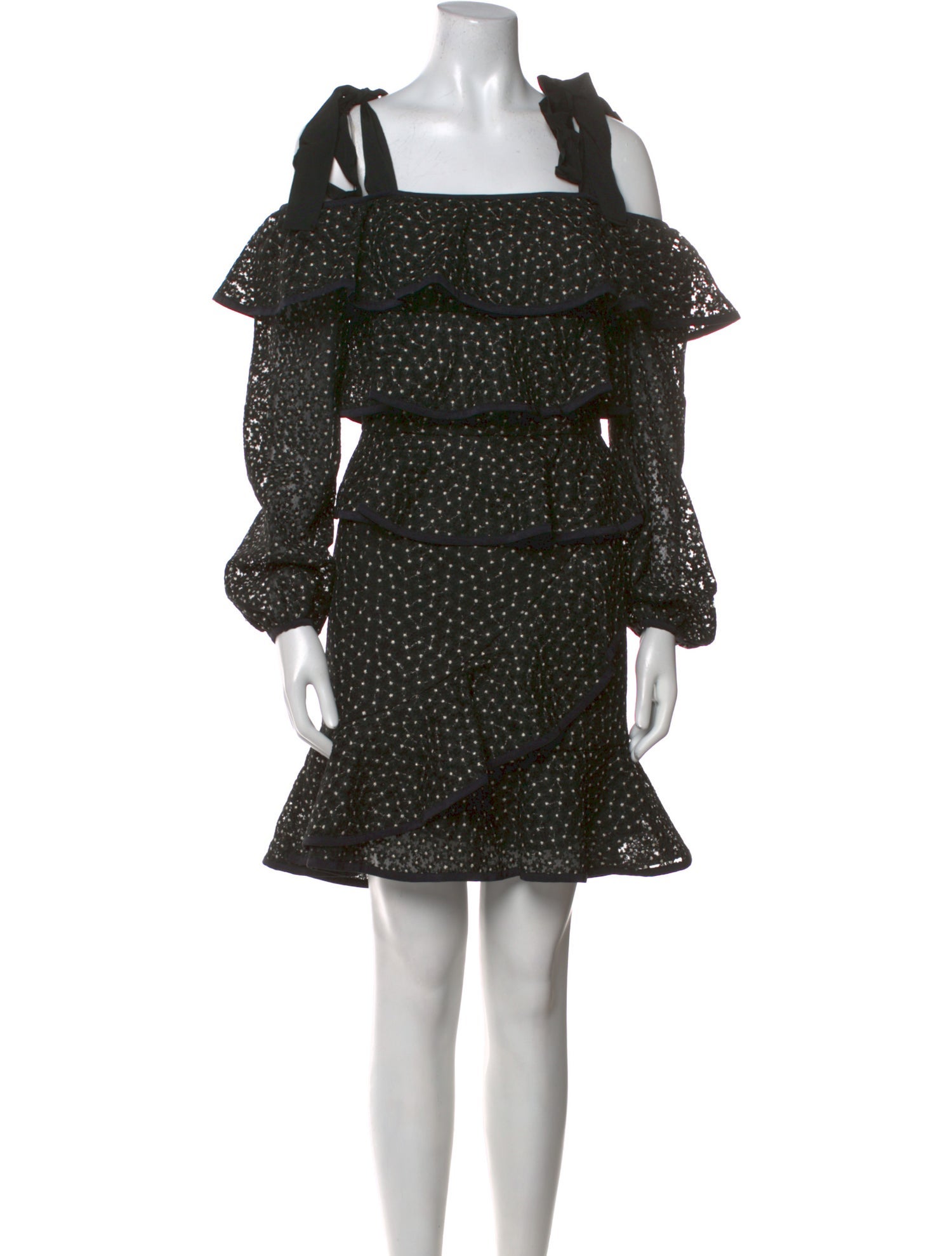 Rebecca Vallance Polka Dot Print Mini Dress