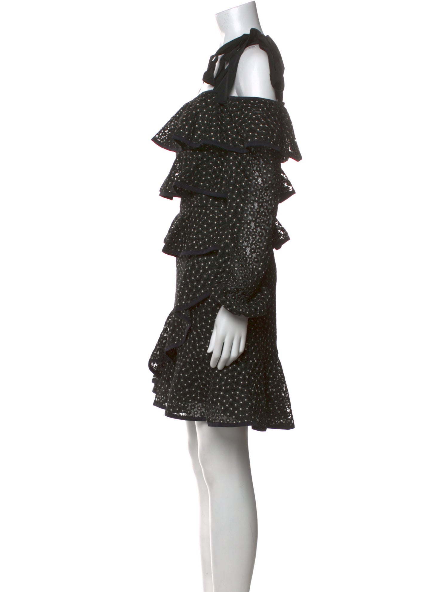 Rebecca Vallance Polka Dot Print Mini Dress