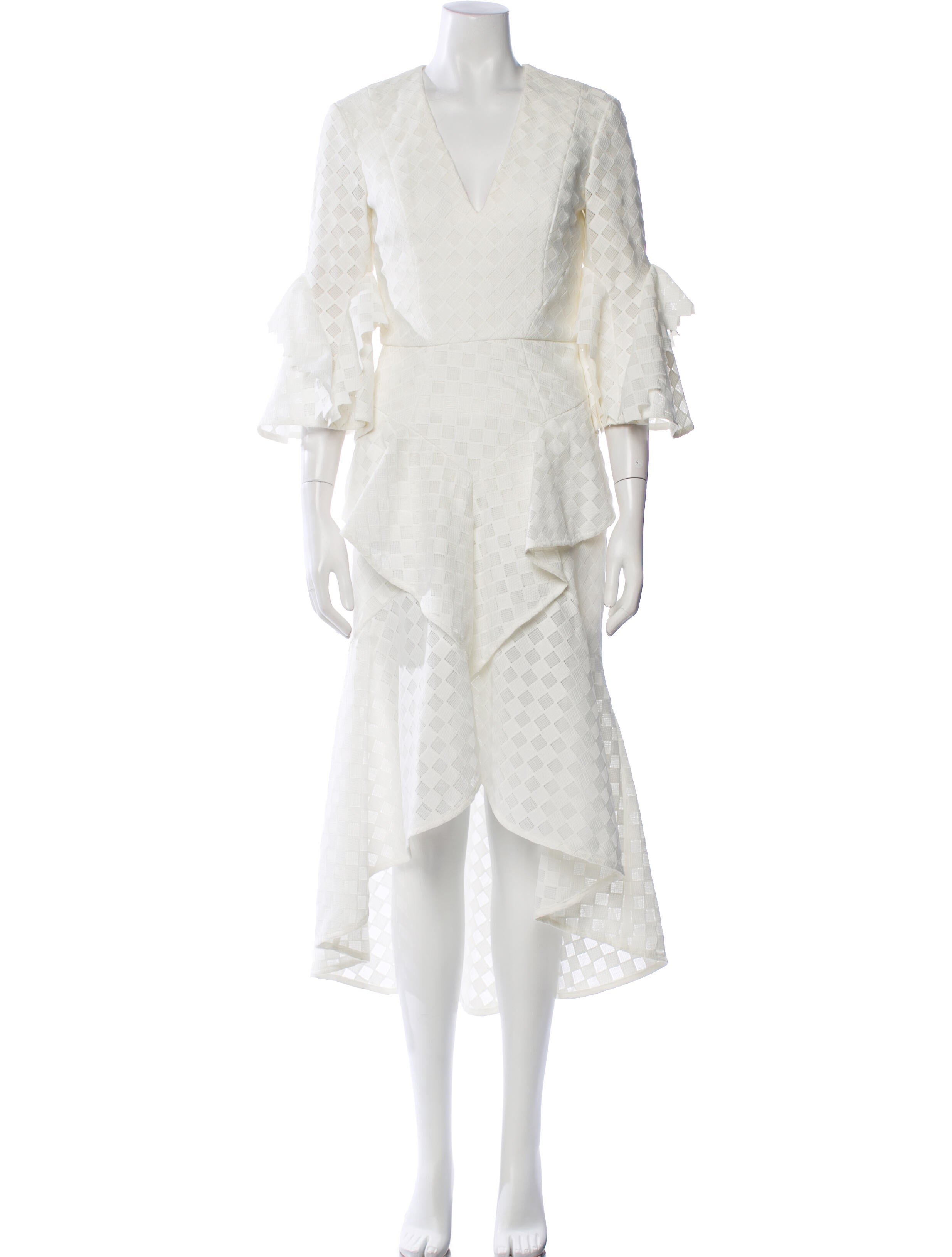 Rebecca Vallance V-Neck Midi Length Dress