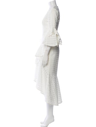 Rebecca Vallance V-Neck Midi Length Dress