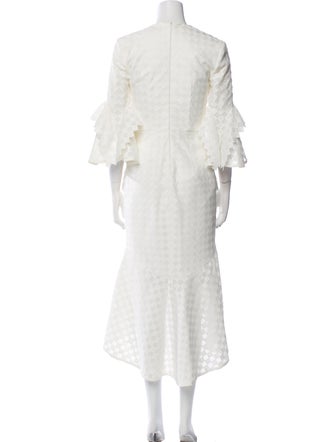 Rebecca Vallance V-Neck Midi Length Dress