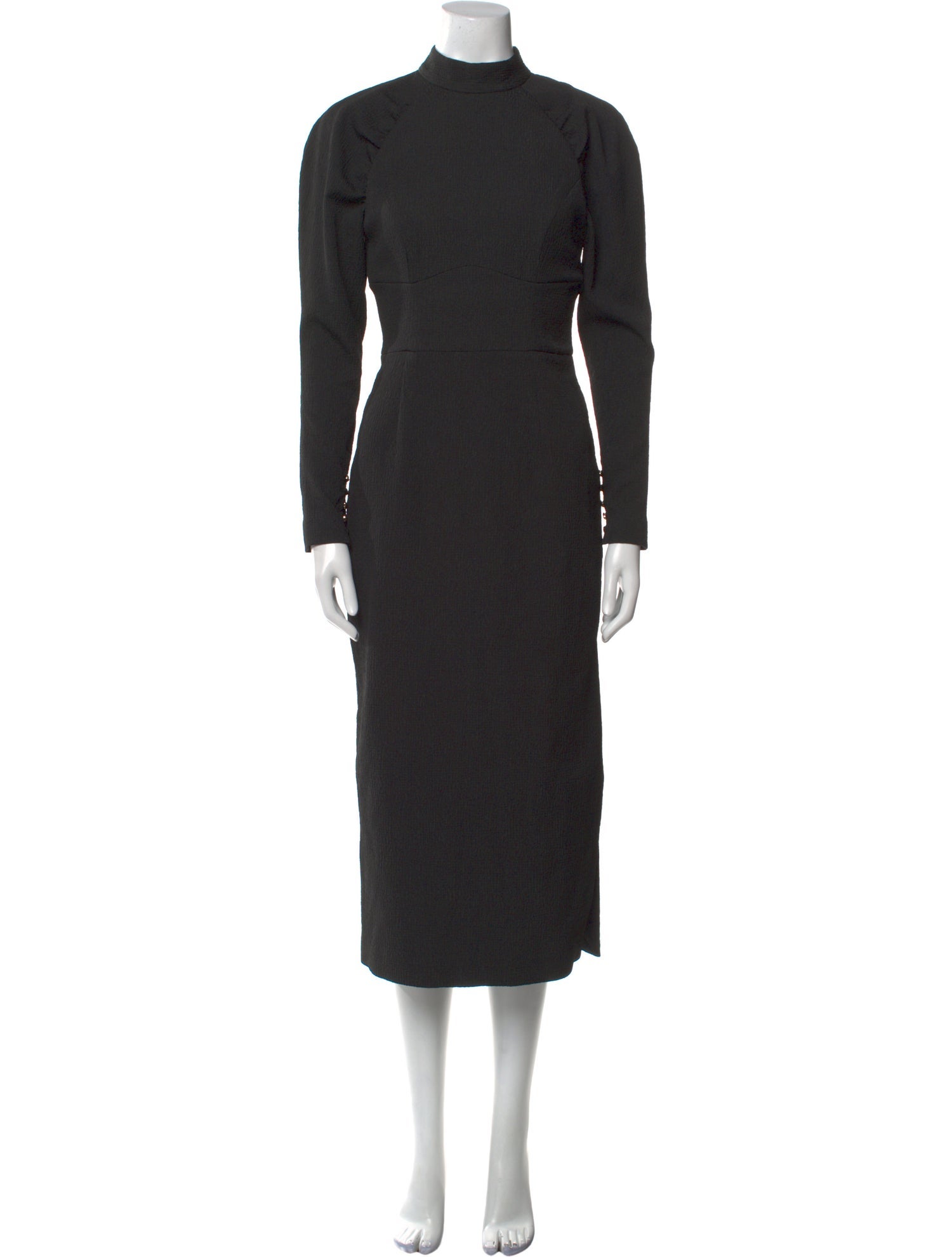 Rebecca Vallance Mock Neck Long Dress