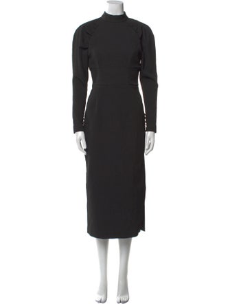 Rebecca Vallance Mock Neck Long Dress
