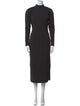 Rebecca Vallance Mock Neck Long Dress