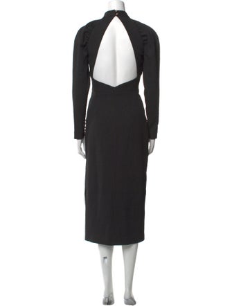 Rebecca Vallance Mock Neck Long Dress