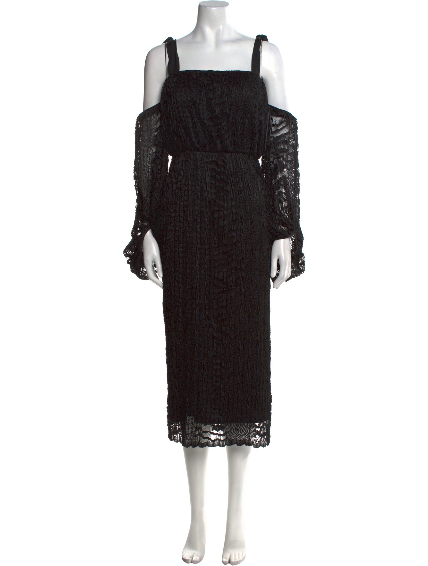 Rebecca Vallance Lace Pattern Midi Length Dress