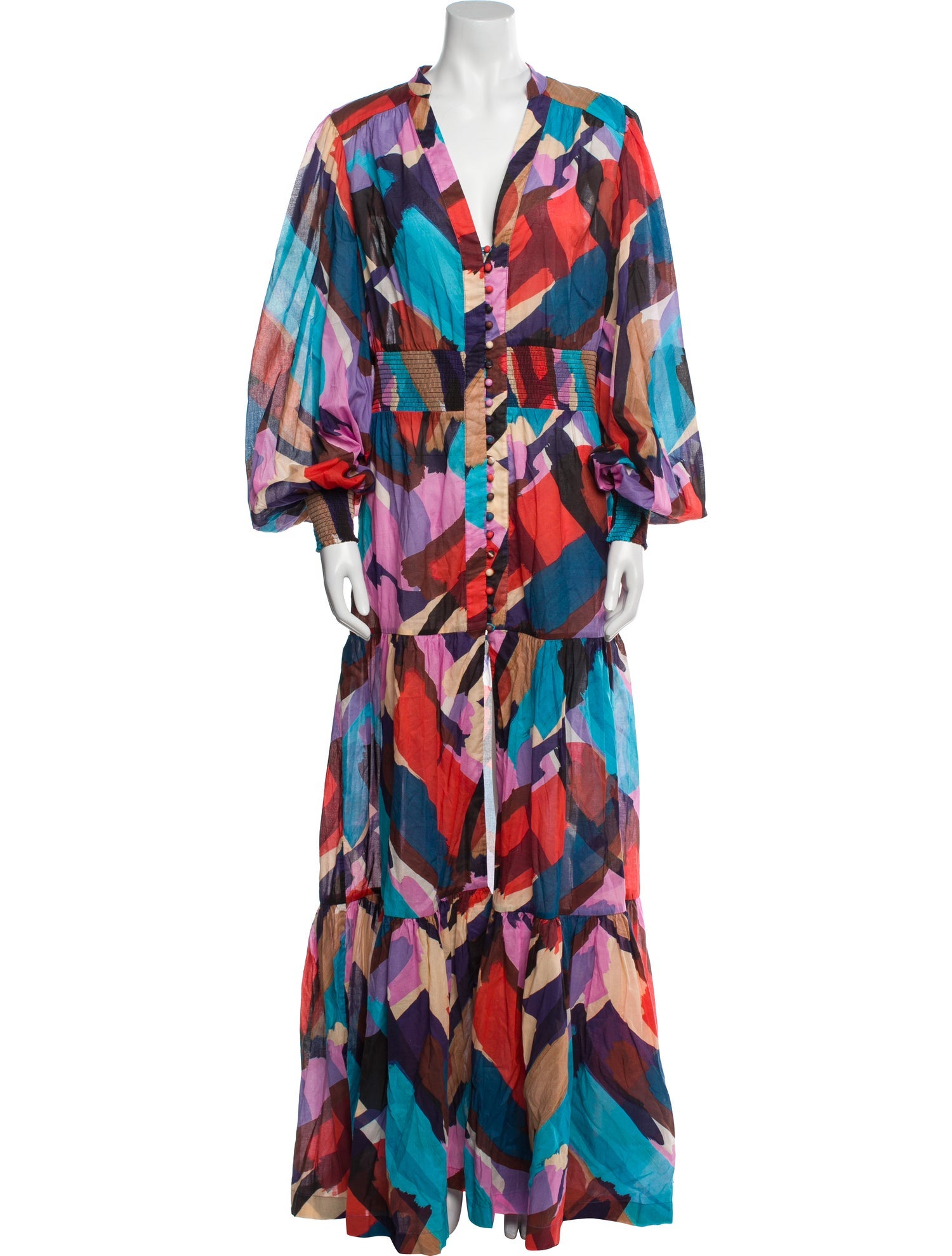 Rebecca Vallance Printed Long Dress w/ Tags