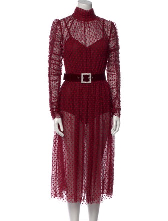 Rebecca Vallance Nylon Midi Length Dress