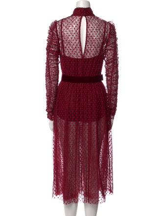 Rebecca Vallance Nylon Midi Length Dress