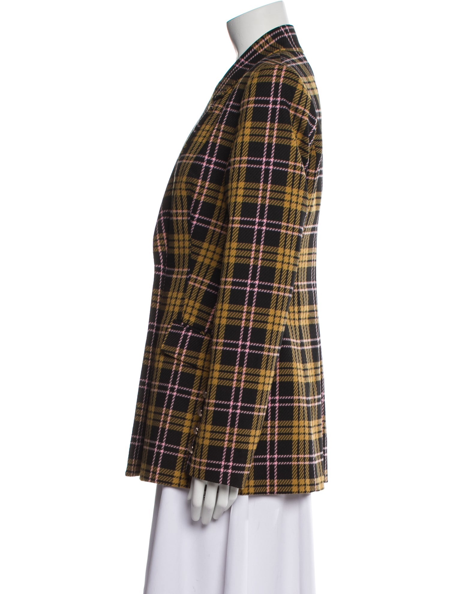 Rebecca Vallance Plaid Print Blazer