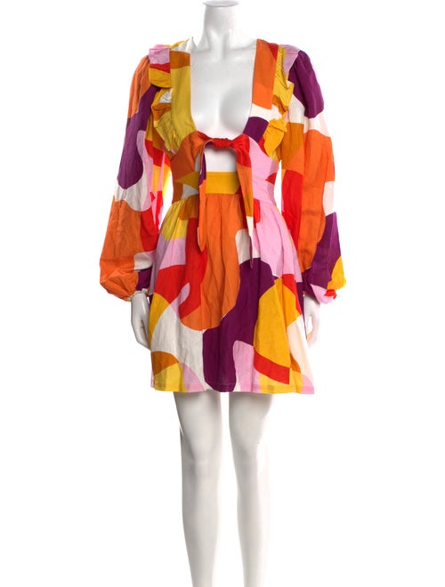 Rebecca Vallance Printed Mini Dress